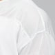 thumbnail image 3 of Blusa de Manga Corta Casual Color Sólido Cuello Malla Respirable de Manga Corta de Cuello Redondo Blusa, 95% Algodón 5% Poliéster, 3 of 3