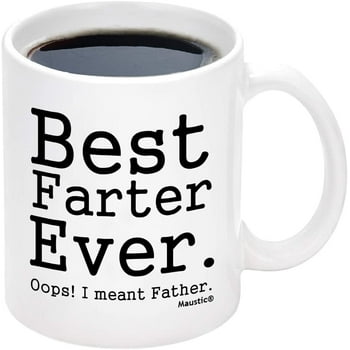 Gifts for Dad - Best Father Ever Mugs, Dad Gifts, Mugs Gifts for Father, Birthday Gifts, Father Mug, Futtumy 11 fl oz White Coffee Mugs Ceramic Mug Tea Cup
