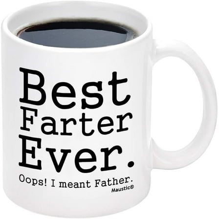Gifts for Dad - Best Father Ever Mugs, Dad Gifts, Mugs Gifts for Father, Birthday Gifts, Father Mug, Futtumy 11 fl oz White Coffee Mugs Ceramic Mug Tea Cup