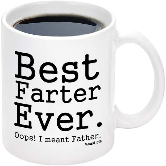 Gifts for Dad - Best Father Ever Mugs, Dad Gifts, Mugs Gifts for Father, Birthday Gifts, Father Mug, Futtumy 11 fl oz White Coffee Mugs Ceramic Mug Tea Cup