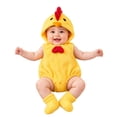 thumbnail image 2 of REDARER Baby Cartoon Chick Romper 3 Piece Set Sleeveless Hooded Bodysuit with Matching Hat and Socks Soft Fleece Snap Crotch Outfit for Infant Christmas Photoshoot Holiday Party Gift,0-3 Months, 2 of 8