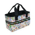 thumbnail image 4 of Organizador de artesanía Bolsa de bolsas de bolsas de pintura de gran capacidad Bolsa de almacenamiento para estudiantes Multicolor, 4 of 8