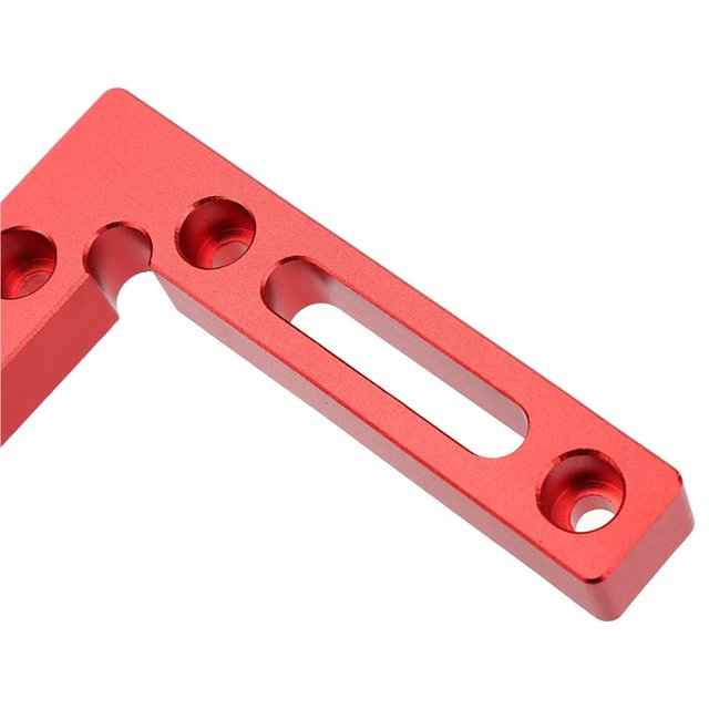 Riwesomey Abrazadera de posicionamiento de 90 grados de aleación de aluminio, regla cuadrada de ángulo para carpintería Medidores de medidas dimensionales Riwesomey TO003614-00
