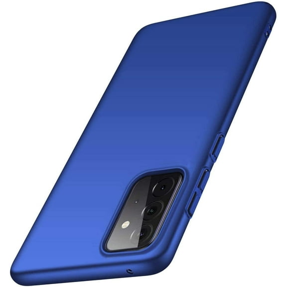 Case for Samsung Galaxy A52 Phone Case Protective Slim [Defend from Scratch/Slip/Drop/Fingerprint] Matte PC Hard Minimalistic Phone Cover for Samsung Galaxy A52-Blue
