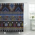 thumbnail image 1 of Cortina de Ducha ABPHQTO Ikat Colorido 165x180 cm, 1 of 2