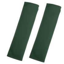 2pcs Universal Car Seat Belt Cover Pads Faux Leather Shoulder Seatbelt Pads Cover Driving Green