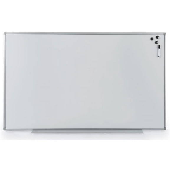 Displays2go 60" x 24" Magnetic Dry Erase Board, Wall Mounted – White (WHBWAL6036)