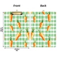 thumbnail image 3 of Plastic Clipboard Acrylic Hanging Clip Board with silver Low Profile Office School Supplies 12.5x9 Green Checkered with Carrots, 3 of 9