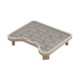 thumbnail image 4 of S SERENABLE Cat Litter Box Ramp Lightweight Easy to Clean Elevated Sturdy Cat Litter Mat Gray, 4 of 7