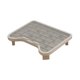 thumbnail image 4 of Taburete con pedal para gatos, almohadilla de arena de doble capa para jaula grande con caja de arena Gris, 4 of 7