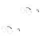 thumbnail image 3 of Minnieouse Montura de gafas redondas para hombre/mujer, gafas falsas transparentes, monturas de gafas redondas para mujer/hombre Type3 NO3, 3 of 6