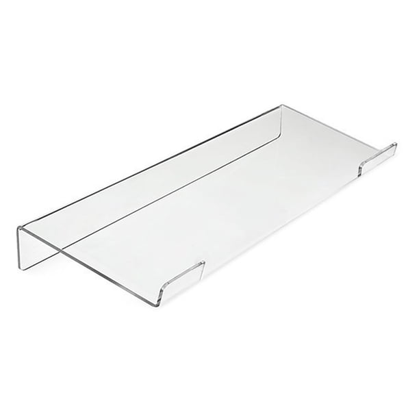 Soporte para adhesivo de pared de liquidación inicial, soporte para teclado de computadora inclinable de acrílico para oficina, teclado avanzado para oficina y papelería, 1 soporte para