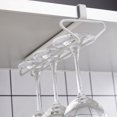 thumbnail image 3 of Juego de soportes para copas de vino, soporte para copas de vino debajo del gabinete, soporte de almacenamiento para hasta 3 copas de vino para gabinete, cocina, bar (blanco, 1 paquete), 3 of 5