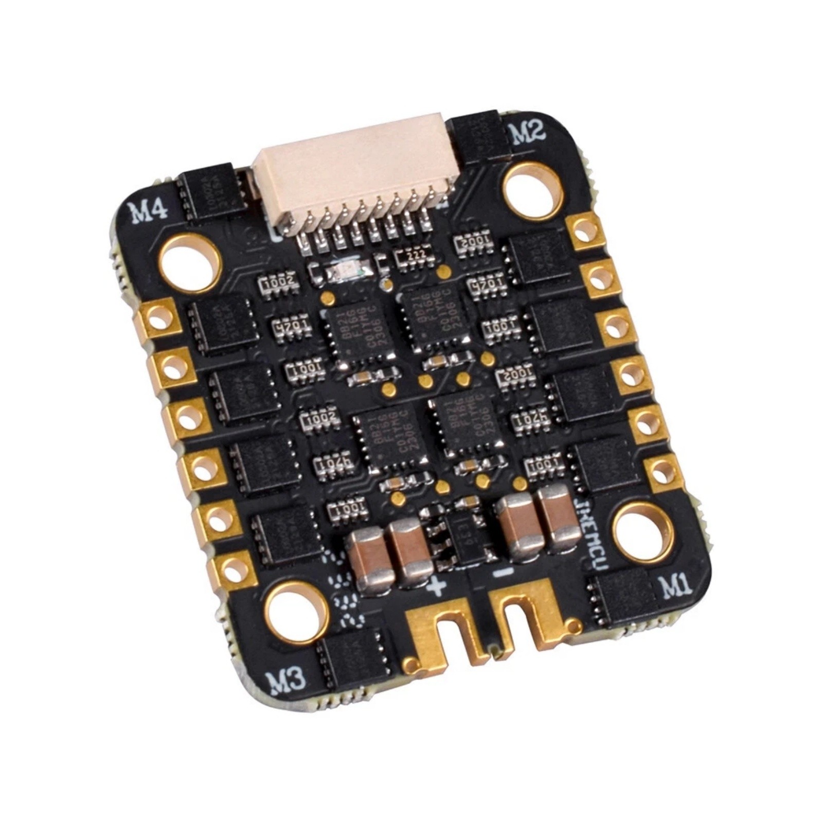 JHEMCU EM40A 4-in-1 Brushless ESC – 40A BLHeli_S DShot600 Electronic Speed Controller for FPV Racing Drones, 2–6S LiPo, 20×20mm Mounting