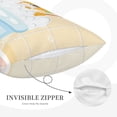 thumbnail image 3 of Daiia Corgi In The Shower Cap Bathing Bedding Waterproof Pillow Protector Zippered Queen – Bed Bug Proof Pillow Encasement-20"x30", 3 of 6
