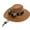 Yellow, variant on Western American Ethnic Style Sunshade Cowboy Hat, Imitation Leather (PU), Outdoor Sun Protection, Rolled-Up Brim, Knight's Ceremonial Hat