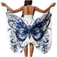 thumbnail image 1 of TaTaai Women Fashion Solid Color Butterfly Beach Cover Up Sheer Chiffon Long Wrap Skirt with Tie Waist Lightweight Sarong for Swimwear Pool Party Vacation All Season Gift, 1 of 9