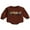 Coffee Brown, variant on Bagilaanoe Newborn Baby Girl Boy Thanksgiving Romper Sweatshirt Long Sleeve Bodysuits Letter Print Pullover 3M 6M 12M 18M 24M Infant Casual Tee Tops