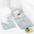 thumbnail image 4 of Tropical Wildlife Animal Bathroom Rugs Set 2 Pieces, Bathroom Set - Quick Drying Bath Mat And U-Shaped Toilet Rug, Water Absorbent Bath Carpet For Bedroom Floor Living Room, Machine Washable, 4 of 6