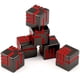 thumbnail image 1 of Dados de Metal, Juego de Dados MetáLicos SóLidos y Pesados de 6 Piezas para Juego de Mesa Mazmorras y DragóN Rojo Negro, 1 of 5