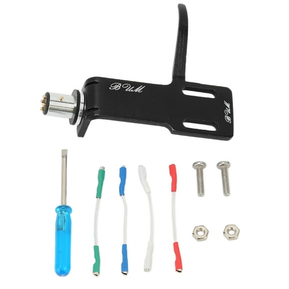 Kit de cabezal de fono de aleación de aluminio, cabezal de tocadiscos de fonógrafo Soporte de cartucho de fonógrafo de aluminio Diseño de próxima generación