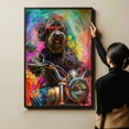 thumbnail image 6 of Black Russian Terrier Dog Poster Riding A Motorcycle - Black Russian Terrier Dog Canvas Wall Art For Bedroom Decor - Office Wall Art - Cute Things, 6 of 6