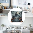 thumbnail image 3 of cemetery pumpkins cast Linen toss pillowcase Decoration pillowcase Gift preferred 20x20" Cushion cover 1 set Sofa pillowcase Sofa bedroom living room car, 3 of 8