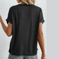 thumbnail image 2 of ZunFeo Womens Summer Tops Casual Cozy Short Sleeve Tunic T Shirts Soft Pullover Juniors Basic Tops, $10 Black XL, 2 of 7