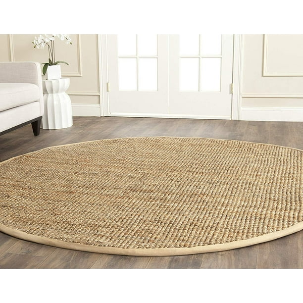 Safavieh Natural Fiber Collection NF747A Hand Woven Natural Jute Round