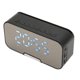 thumbnail image 5 of Altavoz Bluetooth con Despertador Digital Pantalla de Temperatura Anuncio de Voz Radio FM Espejo Despertador Altavoz Negro, 5 of 8