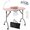 Pink, variant on LDAILY Portable Nail Table, Foldable Nail Technician Desk w/Electric Dust Collector, Bendable LED Lamp, Removable Armrest Pad, Carry Bag, Manicure Table with Lockable Wheels for Home, Salon (Pink)