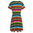 thumbnail image 5 of Leopard Serape Sundress Short Sleeve Dress Summer Women Clothes Dress for Women Dresses, 5 of 7