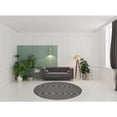 thumbnail image 2 of 8' Charcoal Round Power Loom Area Rug, 2 of 5