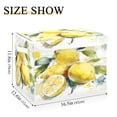 thumbnail image 3 of Large Fliplid Foldable Storage Bin Boxes Cubes Baskets with 2 Handles for Clothes Books 16.5x12.6x11.8 Inch Watercolor Lemon, 3 of 7
