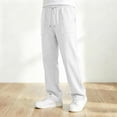 thumbnail image 6 of CONZONE Kids Boys Uniform Sweatpants Straight Leg Sweat Pants for Child Elastic Waist Drawstring Back To School Fall Winter Athletic Jogger Pants with Pockets, 6 of 8