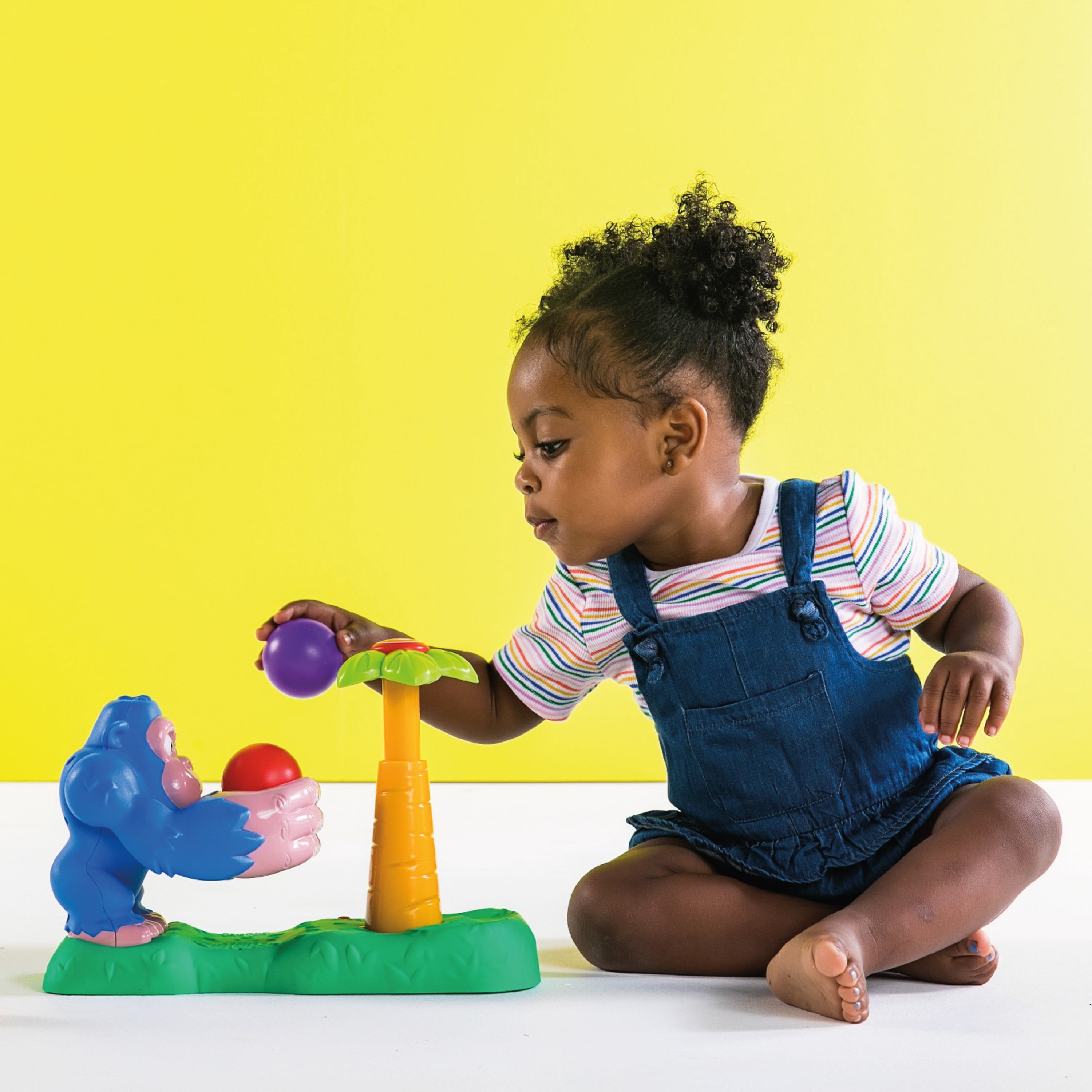 Bright Starts Coconut Catapult Ball Popper Musical Activity Toy, Ages 6 months +