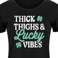 thumbnail image 3 of Instant Message - Thick Thighs And Lucky Vibes - Women's Any Way Dress, 3 of 7