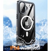 Oneagle Magnetic Waterproof Phone Case for iPhone 17 ,IP 68 Underwater,Black