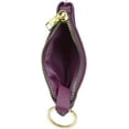 thumbnail image 5 of Cowhide Leather Coin Purse Pouch w Zipper and Key Fob, 5 of 6