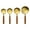 Gold1, variant on 4Pcs Stainless Steel Measuring Cup Spoon Set Ergonomic Wooden Handle Clear Scale Hanging Design Easy Clean for Baking Cooking Bakers