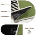 thumbnail image 6 of Round Rugs 5 Ft, Sage Green Black Non Slip Area Rugs for Kitchen Bedroom Entryway, Farmhouse Striped Modern Abstract Art Washable Carpet Runner Rug Floor Mats for Bedroom Home Decor, 6 of 8