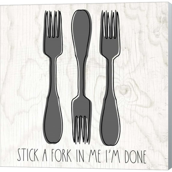 Great Art Now Fork by Valerie Wieners, Canvas Wall Art, 24W x 24H
