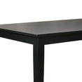 thumbnail image 6 of Weston Home Lexington 60" Rectangular Wood Dining Table, Black, 6 of 7