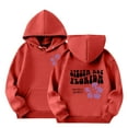 thumbnail image 4 of Odeerbi Kids Boys Girls Hoodies Fall Winter Pullover Hooded Sweatshirts Children's Long Sleeve Pattern Sweatshirt Round Neck Top Kids Clothes Red, 4 of 5