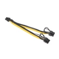 thumbnail image 3 of Uxcell 6 Pin a 2 x PCIe 8 Pin (62) Adaptador de alimentación macho PCI Express Cable divisor de 220 mm para tarjeta gráfica, 3 of 6