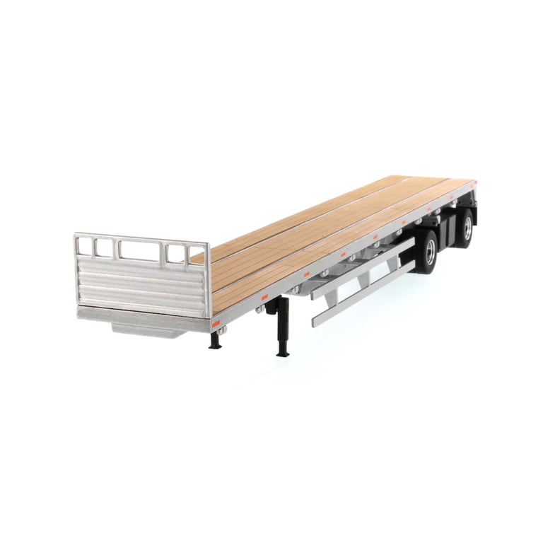 DiecastMasters 91023 53フィート フラットベッドトレーラー 53' Flat Bed Trailer, Silver - Diecast Masters 91023 - 1/50 scale