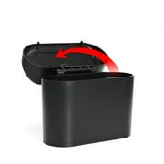 COUTEXYI Mini Car Trash, Hanging Push Open Lid Design Convenient Top Flip Multifunctional Storage Box