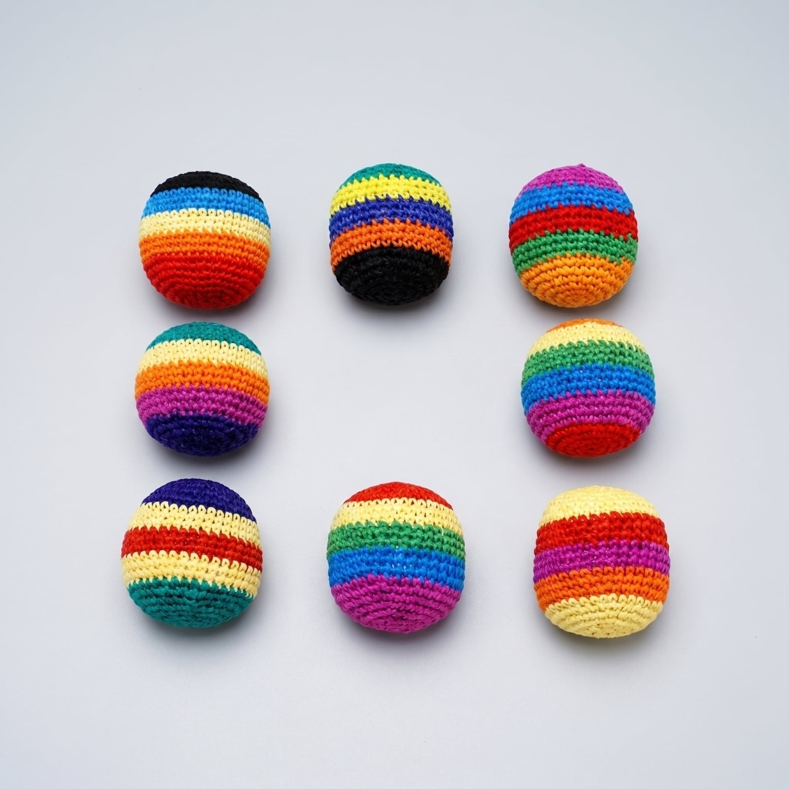 6Pcs Bright Multi Color Woven Sandbags Target Toss Toys, Kids Backyard Activity Hand Eye Coordination Tossing Games, Heavy Duty Double Stitched Tear Resistant Outdoor Play Equipment For Boys Girls