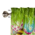 thumbnail image 7 of Easter Eggs Rabbit Ears Grass Curtains Home Decor Living Room Kitchen Balcony Room Window Curtain Bedroom Patio Decoration, 7 of 7