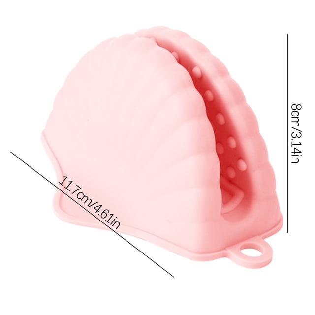 Rbaofujie Hand Clip Gloves Insulation Hand Clip Kitchen Baking Tool Oven Glove Clip Pink
